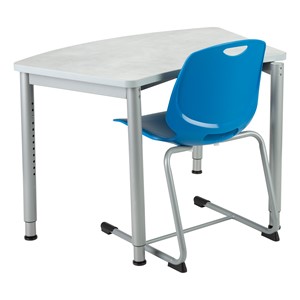 Academic Cantilever Stacking Chair with a desk