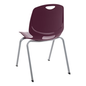 Academic Stack Chair - Eggplant - Back
