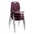 Academic Stack Chair - Eggplant - Stacked
