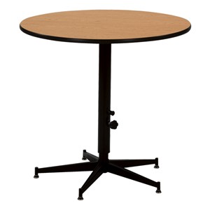 Adjustable-Height Round Banquet Table - Shown w/ Laminate Top