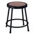 6200-10 Black Stool - Fixed Height (18" H)