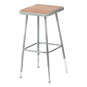 6300 Square Stool - Adjustable Height (19" - 27" H)