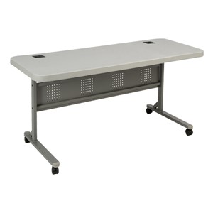 Flip & Store Blow-Mold Table - Gray Top