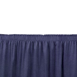 Shirred Pleat Stage Skirting - Navy