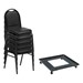 250 Series Stack Chairs & Dolly Package - 24 Vinyl Upholstered Stack Chairs w/ One Dolly