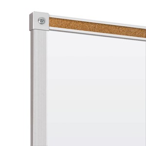 Heavy-Duty Porcelain Steel Magnetic Dry Erase Board w/ Aluminum Frame & Maprail (8' W x 4' H)