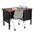 Single-Pedestal Teacher Desk - Cherry desktop