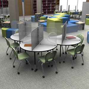Table Divider Sneeze Guard - Round or Square Table