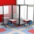 Healthy Safeguard Clear Room Divider - Three Panel (Around Student Desks)