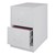 Vertical File Cabinet w/ Two Drawers - Legal - Gray