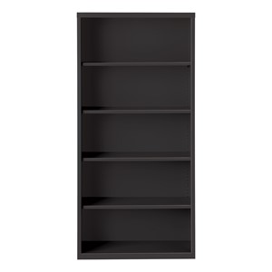Metal Bookcase (72" H) - Black
