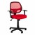 Colorful Mesh Back Task Chair w/ Tilt & Arms - Red