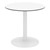 Alfresco Bistro Indoor/Outdoor Round Pedestal Table (30" Diameter) - White Top/White Frame