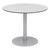 Alfresco Bistro Indoor/Outdoor Round Pedestal Café Table (36" Diameter) - Fashion Gray/Silver Frame