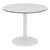 Alfresco Bistro Indoor/Outdoor Round Pedestal Café Table (36" Diameter) - Fashion Gray/White Frame