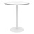 Alfresco Bistro Indoor/Outdoor Round Café Height Table (36" Diameter) - White Top/White Frame