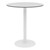 Alfresco Bistro Indoor/Outdoor Round Café Height Table (36" Diameter) - Fashion Gray Top/White Frame
