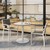 Alfresco Bistro Indoor/Outdoor Round Pedestal Table & Café Chair - Three Piece Set  (30" Diameter)