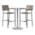 Alfresco Bistro Indoor/Outdoor Café Stool & Round Table - Three Piece Set