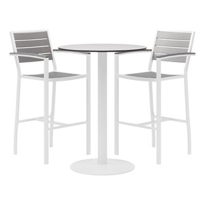 Alfresco Bistro Indoor/Outdoor Round Café Height Table (30" Diameter)