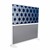 Modern Privacy Panel with Kaleidoscope Top Pattern Infill Panels (4' 4" W x 4' 5" H) - Midnight