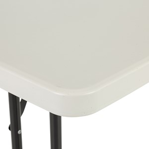 Gray Blow-Molded Plastic Folding Table