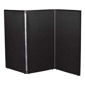 5' 7" H Folding Display Partition (5' L) - True black