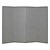 3' 7" H Folding Display Partition (6' 8" L) - Smoky gray