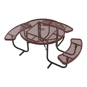 ADA Round Picnic Table - Round Perforations