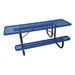 ADA Double-Sided Heavy-Duty Picnic Table w/ Round Perforation