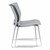 Chrome Sled Base Stack Chair w/ Perforated Seatback - Shown Stacked