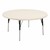Round Adjustable-Height Activity Table - Asian Sand Top & Edge