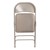 6600 Series Heavy-Duty Folding Chair w/ Fabric Upholstered Seat & Back - Gray fabric & gray frame - Shown folded