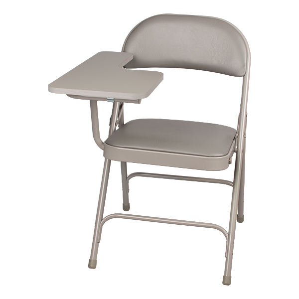 Pack of 4 NOR-SRO593-FGR-SO Gray Norwood Commercial Furniture 6600 Series Folding Chair with Fabric Upholstered Seat 