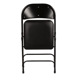 6600 Series Heavy-Duty Folding Chair w/ Vinyl Upholstered Seat & Back - Folded