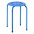 Assorted Color Plastic Stack Stool - Blue