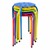 Assorted Color Plastic Stack Stool - Shown stacked