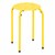 Assorted Color Plastic Stack Stool - Yellow