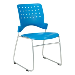 Ballard Plastic Stack Chair - Brilliant Blue