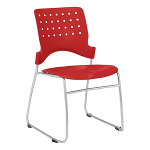 Ballard Plastic Stack Chair - Red