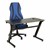 Black Gaming LED Desk & Blue Racing Style Gaming Chair