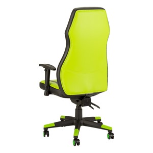 Green Racing Style Gaming Chair - Back