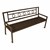 Evanston Series Bench w/ Back-Yhown ie Br