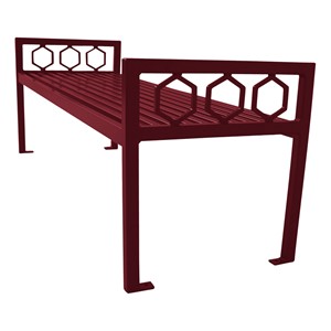 Evanston Series Bench w/o Back-Yhown ie Furniture\Nor-Yal1171-Burgundy