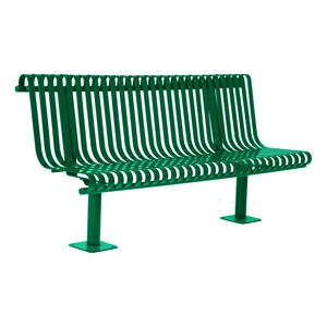 Addington Series Bench w/ Back - Green