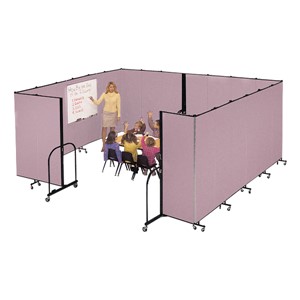 6' H Freestanding Portable Partitions - 11 Panels (20' 5" L) - sold separately