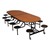 59T Series Elongated Stool Cafeteria Table -12 stools