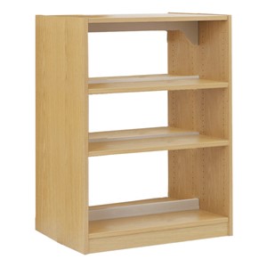 Double-Sided Wood Shelving