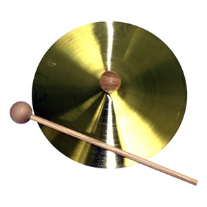 Brass Cymbal w/ Mallet (Single)