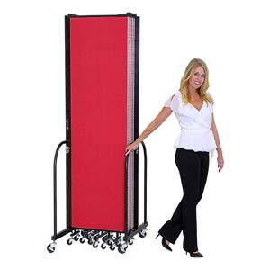 7' 4" H Freestanding Portable Partition - Shown folded